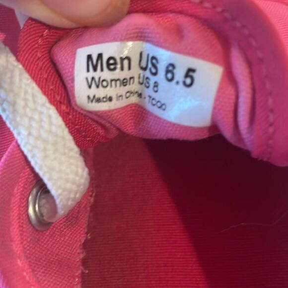 Vans Men’s 6.5/Women’s 8 Hot Pink Low Rise Sneakers - Picture 8 of 8